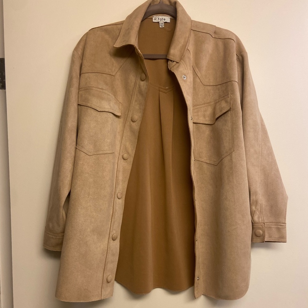 Suede Shacket - image 2